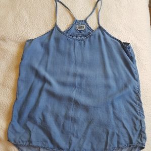 Tencel denim look tank
